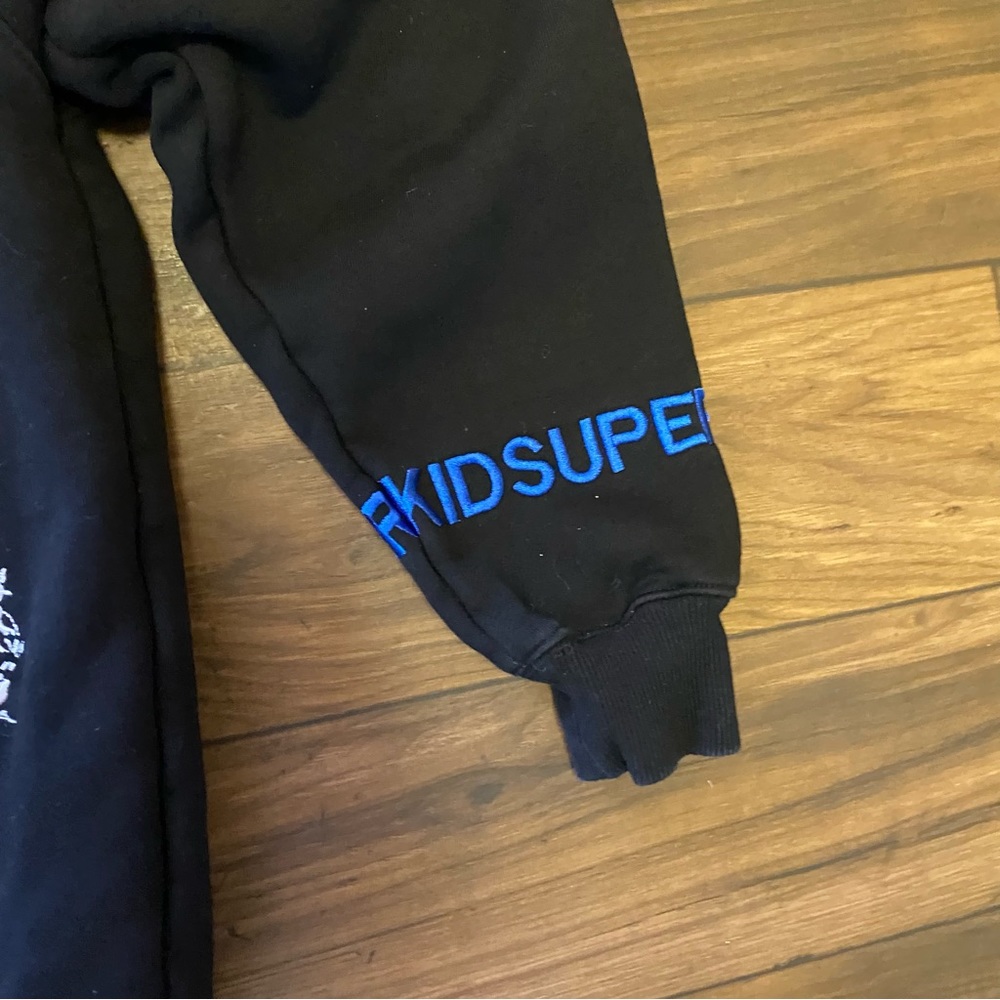 Kidsuper Studios Embroidered-design hoodie Black Sz Small Men’s - Picture 10 of 11